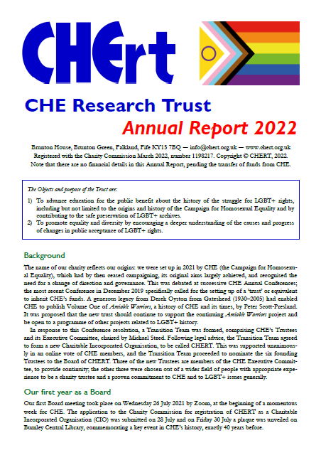 CHERT Annual Report for 2022